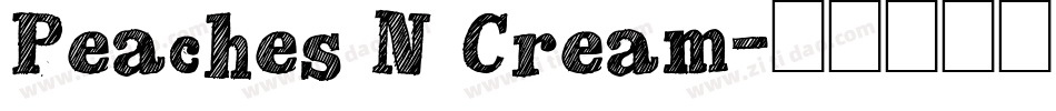 Peaches N Cream字体转换